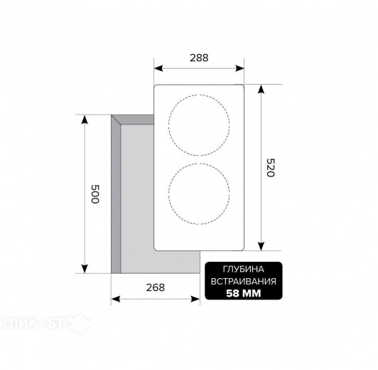 Варочная поверхность LEX EVI 320 F BL