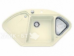 Кухонная мойка BLANCO 521265  DELTA-F SIRANIT ЖИН С КЛАПАНОМ-АВТОМАТОМ