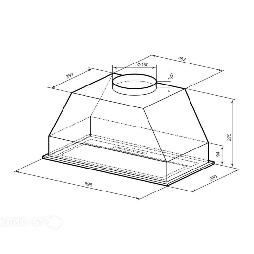 Вытяжка LEX HYPER 900 GS Inverter BL