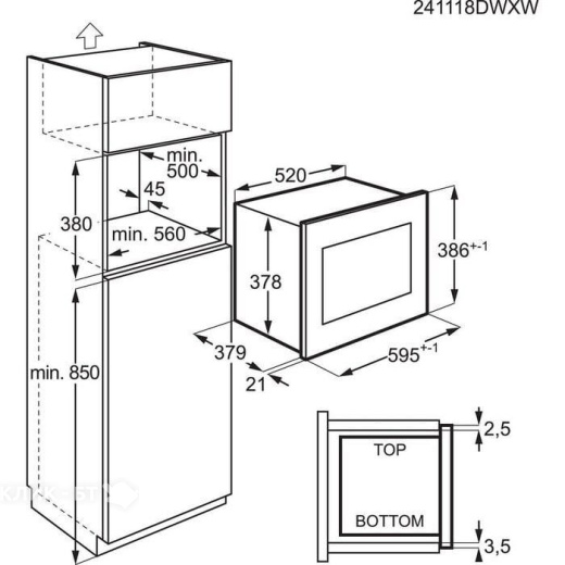 Микроволновая печь AEG OS5GM251EB