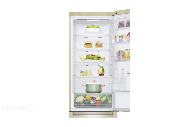 Холодильник LG GA-B509SEKL бежевый