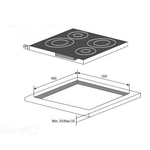 Варочная поверхность HOTPOINT-ARISTON kix 633 c e