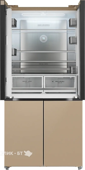 Холодильник WEISSGAUFF WCD 510 Built-in Inverter NoFrost Сhampagne Glass