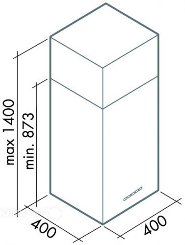 Вытяжка FALMEC mira isola 40 top ix (800) ecp
