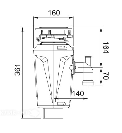Измельчитель пищевых отходов FRANKE SLIM 50 (134.0715.098)