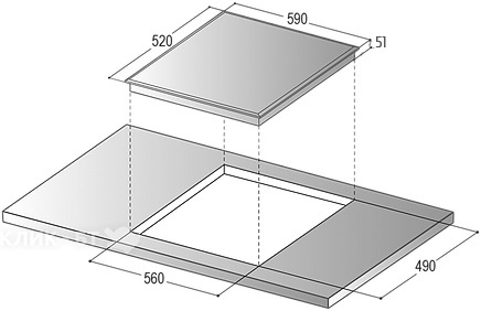 Варочная поверхность RAINFORD RBH-6624B Black