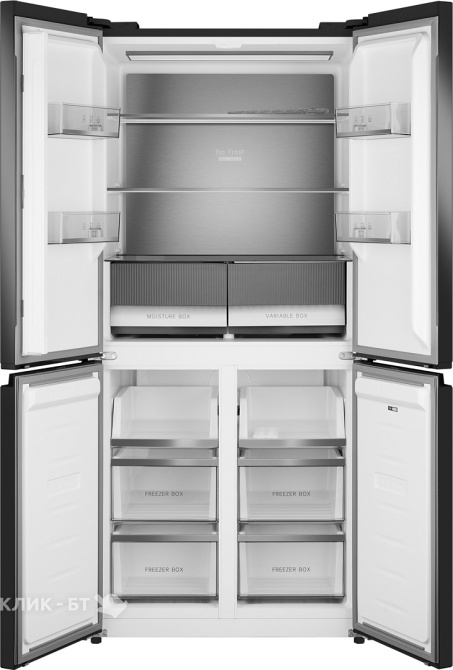 Холодильник WEISSGAUFF WCD 450 Rock Glass NoFrost Inverter