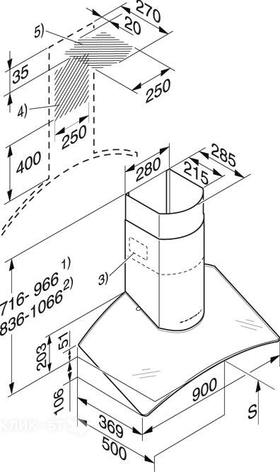 Вытяжка Miele DA 249-2