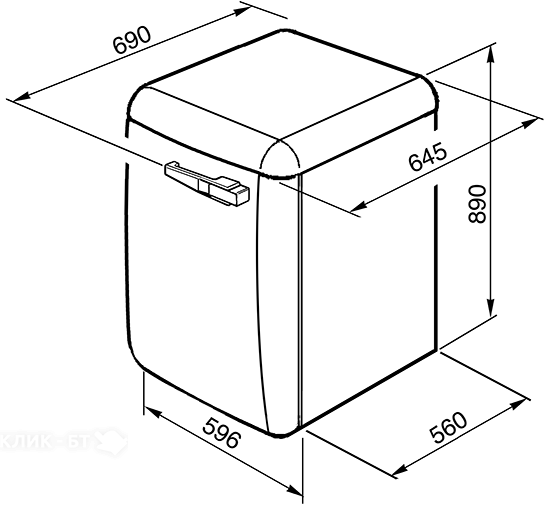 Стиральная машина SMEG LBB14PK-2