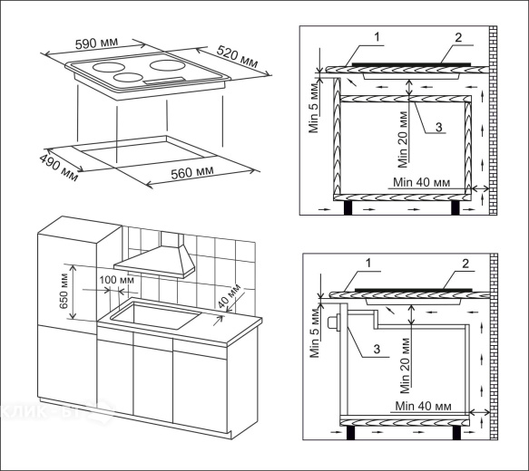Варочная поверхность ELECTRONICSDELUXE 595204.01 эвc