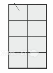 Шторка для ванны GROSSMAN GR-105/80 BLACK