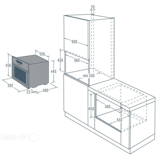 Встраиваемый паровой шкаф Gorenje GCS 131