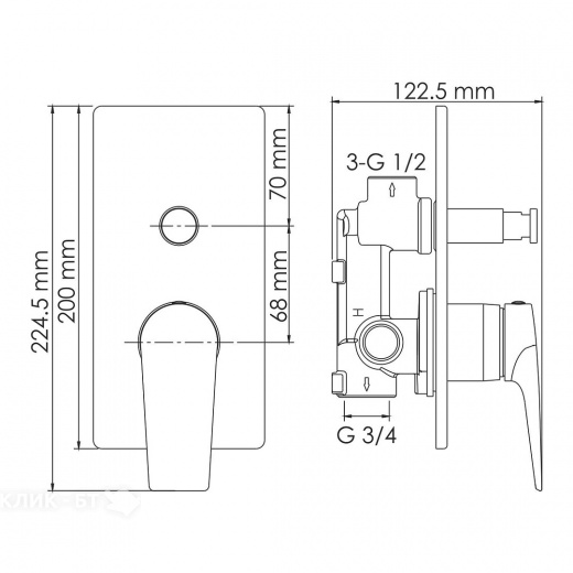 Смеситель WASSERKRAFT Aisch 5561