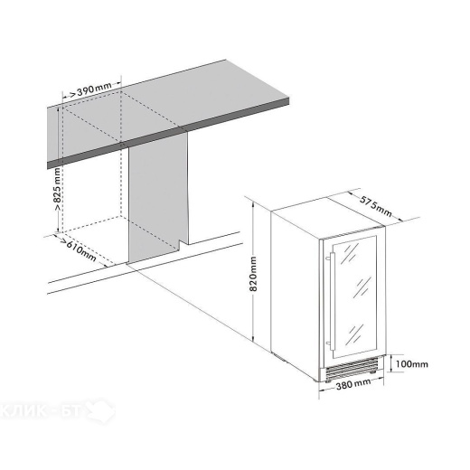 Винный шкаф CELLAR PRIVATE CP032-1TBH