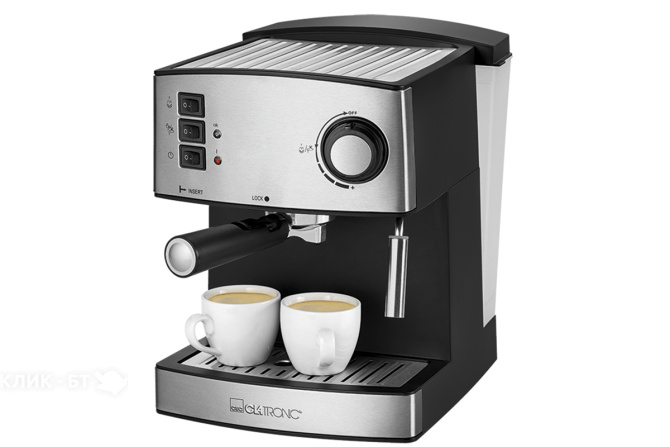 Кофеварка CLATRONIC ES3643 schwarz-inox