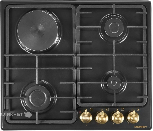 Варочная поверхность LEBENHOFF ОМ6031 Retro Black