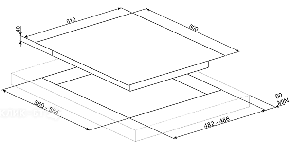 Варочная поверхность SMEG PV 164 N 2