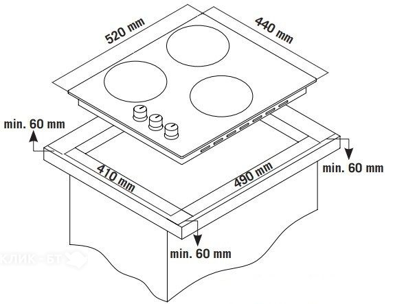 Варочная поверхность SIMFER H45V35B555