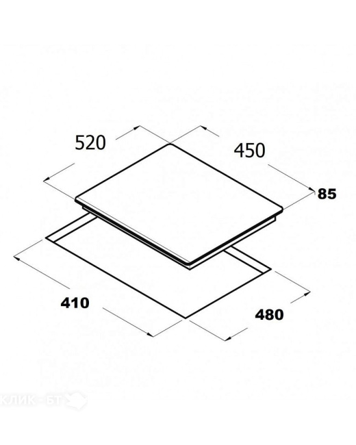 Варочная поверхность SCHTOFF H 4502 P05 IS белое стекло