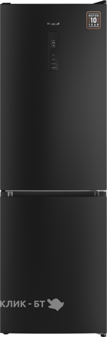 Холодильник WEISSGAUFF WRK 185 Total NoFrost Inverter Black Inox