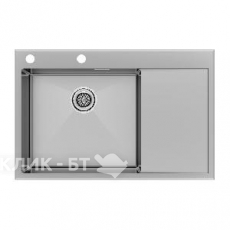 Кухонная мойка PAULMARK ATLAN L-EDGE PM777851-BSL