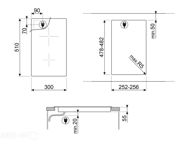 Варочная поверхность SMEG SI2321D
