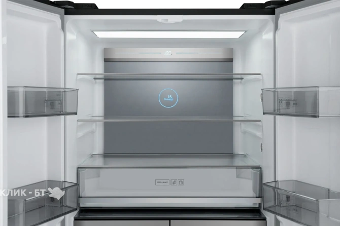 Холодильник WEISSGAUFF WCD 590 NoFrost Inverter Premium EcoFresh Black Glass